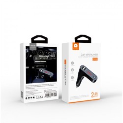 WUW Car Bluetooth 5.0 FM Transmitter With Dual USB Port 2.4A