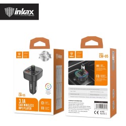 Inkax Car Bluetooth FM Transmitter With dual USB Port - No DC