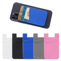 3M adhesive Silicone Credit Double Pocket Card Holder (Black Color : 12ea/Pack) 3M adhesive Silicone Credit Double Pocket Card Holder (Black Color : 12ea/Pack)