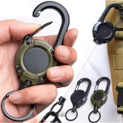 Retractable Heavy Duty Durable Key Ring Max 60cm (6ea/Pack) Retractable Heavy Duty Durable Key Ring Max 60cm (6ea/Pack)