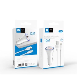 WUW Car Charger Dual USB port 3.1A with Type Cable WUW Car Charger Dual USB port 3.1A with Type Cable