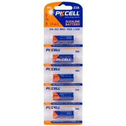 PKCELL 23A Alkaline Battery 12V 105 Hour 5ea/Card (6 Card/Pack)