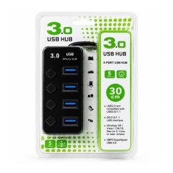 USB Hub 4 port USB 3.0 High Speed - No DC