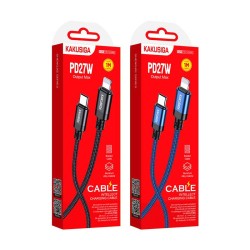 Kakusiga Smart Fast Charging Cable PD 27W Lightning to Type C 1 Meter Kakusiga Smart Fast Charging Cable PD 27W Lightning to Type C 1 Meter