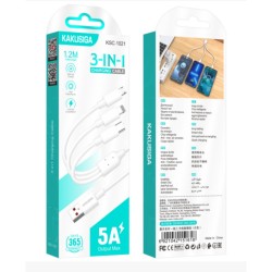 Kakusiga 3 in 1 (Lightning / Type C / Micro) USB Charging Charging Cable 1.2 Meter Kakusiga 3 in 1 (Lightning / Type C / Micro) USB Charging Charging Cable 1.2 Meter
