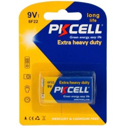 PKCELL Carbon Battery 9V 6F22 1ea/Card Duration : 240 min. (10card/pack)