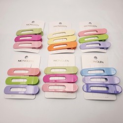 Premium Hair Clip 8cm 3 mixed color/card (Min. 6 Card) - No DC