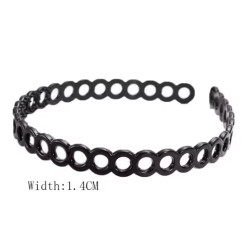 Plastic Resin Hoop Headband (12card/Pack)