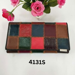 Temali Genuine Leather Color-Patched Long Walllet 4131S - No DC