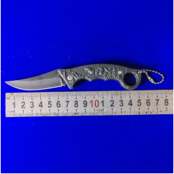 Foldable Pocket Knife with Blister Packing Tiger Design 16cm Foldable Pocket Knife with Blister Packing Tiger Design 16cm
