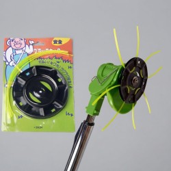 Lawn Mower Steel Disc  with 2.4mm String 4pcs for Battery-Operated Trimmer