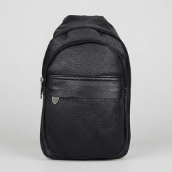 Men's Leather Chest Bag Male Shoulder Bags Multi-pocket Crossbody bags (30x16x7.5cm)