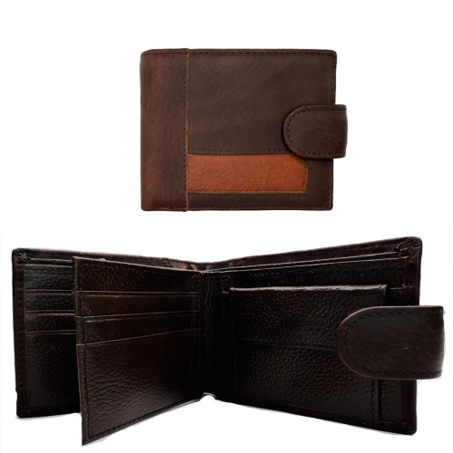 Genuine Leather Dark Brown Mans Wallet Genuine Leather Dark Brown Mans Wallet