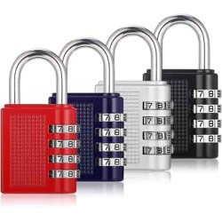 4 Digit Aluminium Waterproof Resetaable Combination Padlock (78x43mm) 4 Digit Aluminium Waterproof Resetaable Combination Padlock (78x43mm)