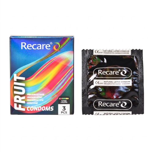 Recare - Natural Latex Condom Ultra Thin Mint Flavour 3pcs/pack (12 pack/Pack) - NZ/AU Health Organization Regsitered