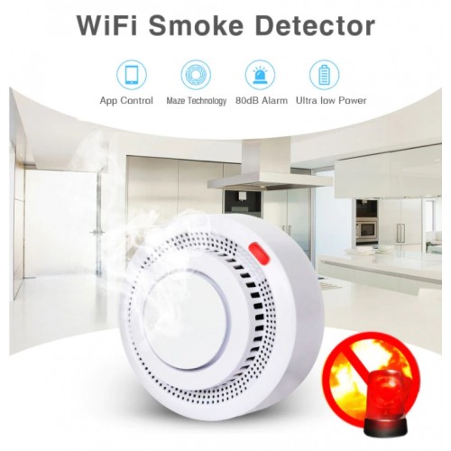 WiFi Smoke Alarm Fire Protection - No DC WiFi Smoke Alarm Fire Protection - No DC