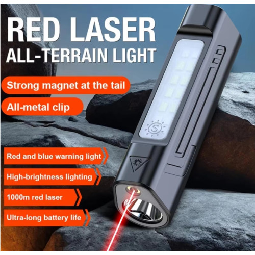 Flashlight Magnetic Base with Infrared Warning Light 9.3cm Long Flashlight Magnetic Base with Infrared Warning Light 9.3cm Long