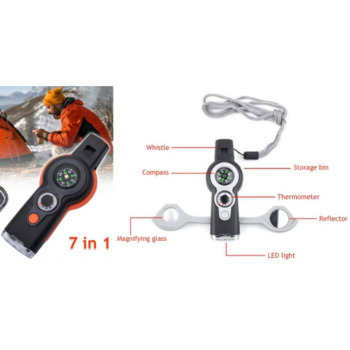 7 in 1 LED Light Outdoor Survival Emergency Kit 7 in 1 LED Light Outdoor Survival Emergency Kit